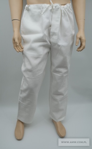 SPODNIE PŁÓCIENNE BIAŁE 